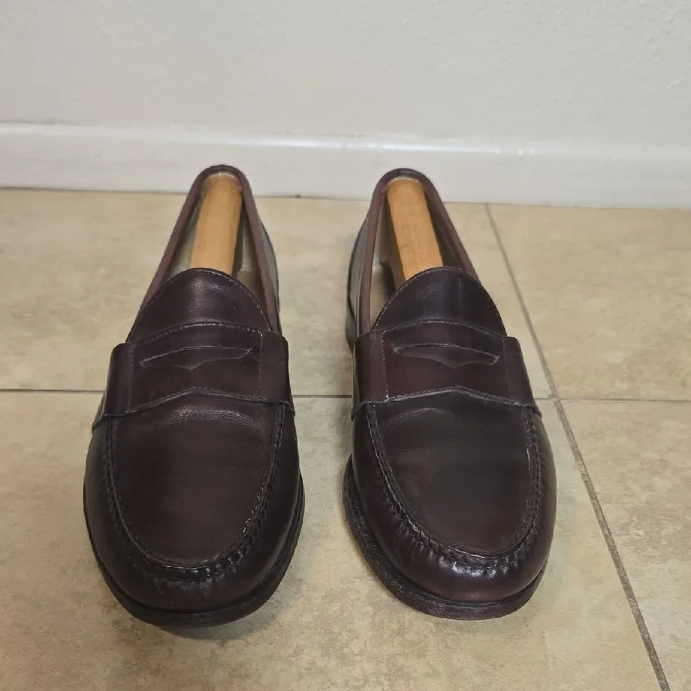 Allen Edmonds Rich Brown Leather Slip-Ons